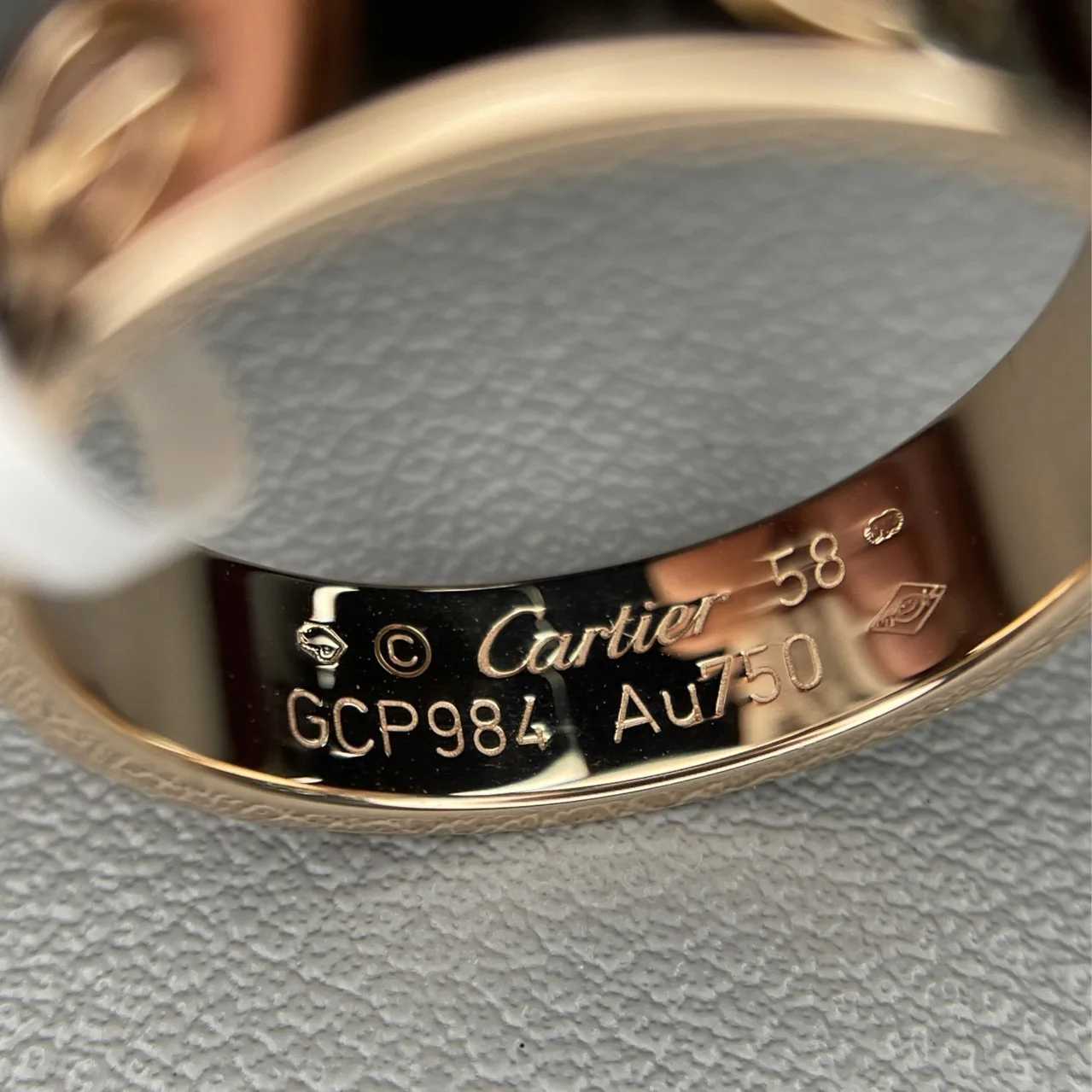 Cartier Serial Number Checker — Ring: serial and metal mark