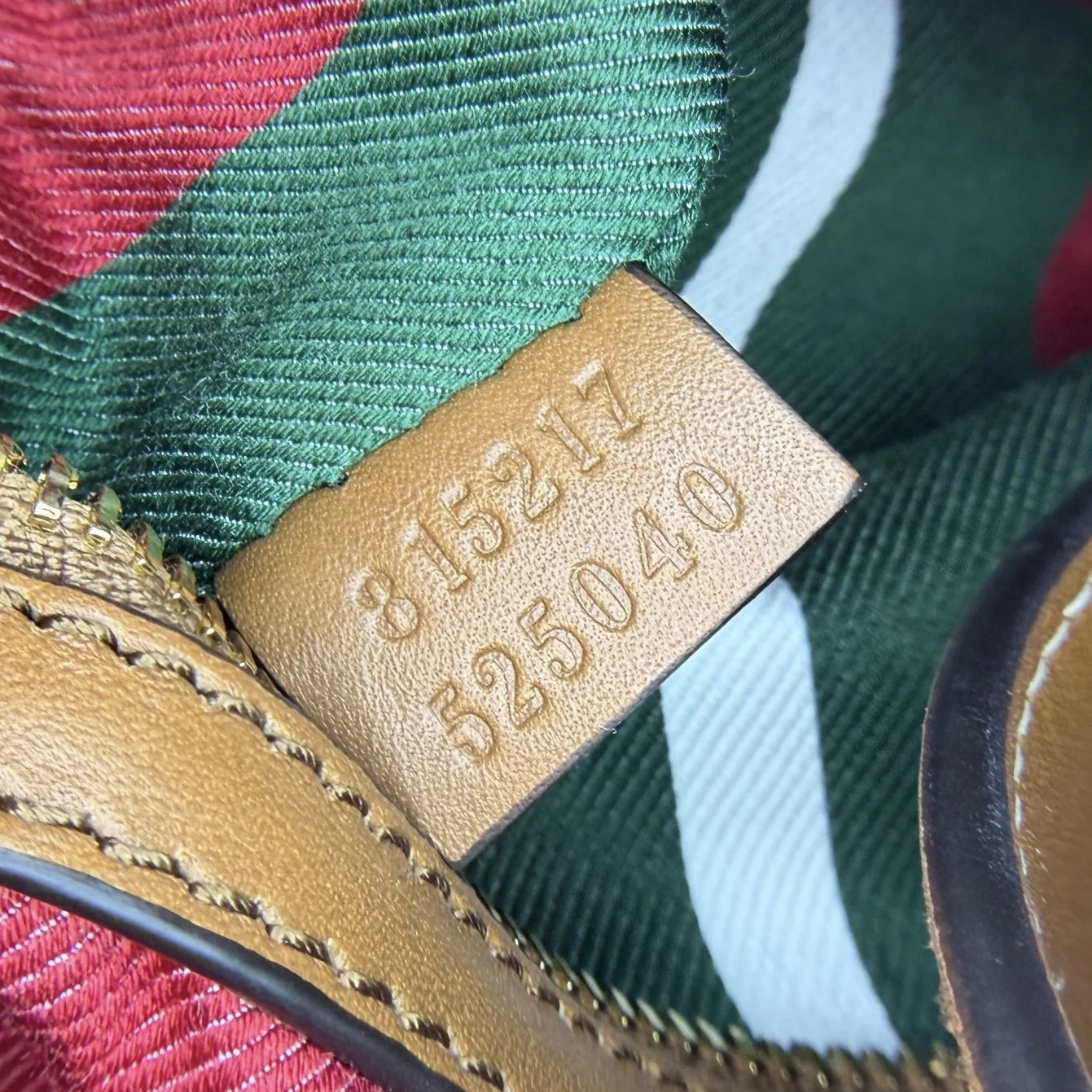 Gucci Serial Number Checker — Leather tag: both rows
