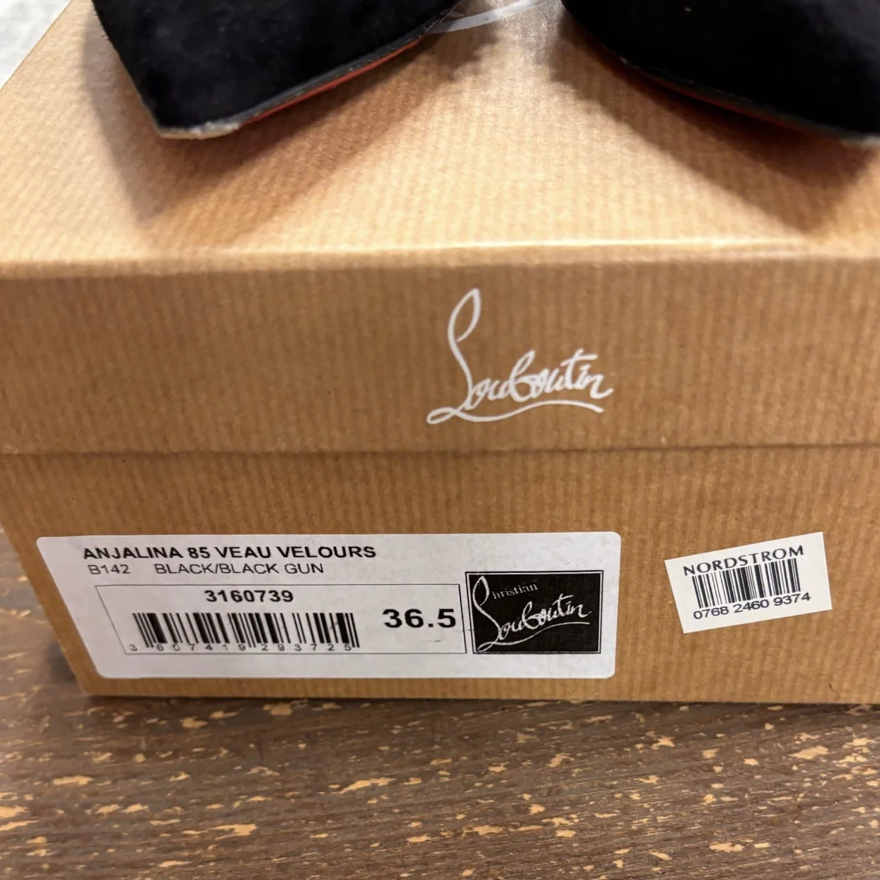 Louboutin Box Label Checker — Shoe-box label